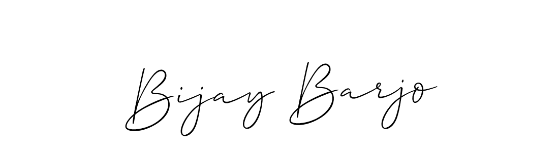 Create a beautiful signature design for name Bijay Barjo. With this signature (Allison_Script) fonts, you can make a handwritten signature for free. Bijay Barjo signature style 2 images and pictures png