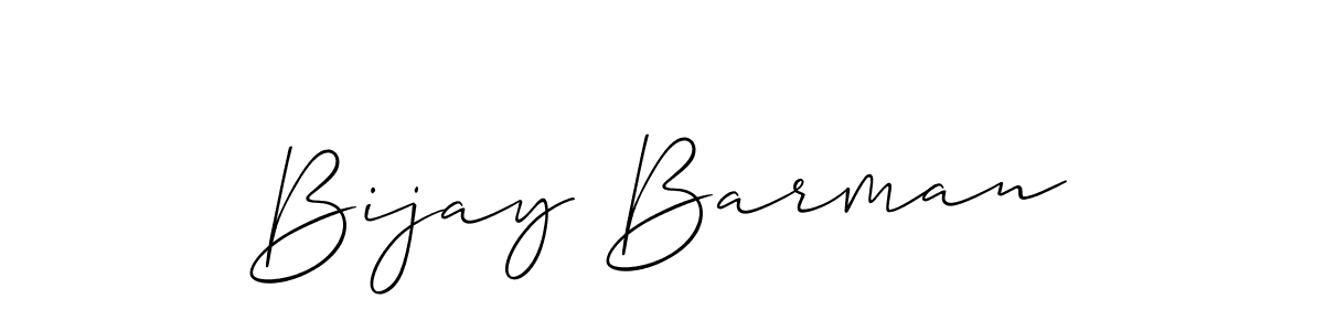 How to make Bijay Barman name signature. Use Allison_Script style for creating short signs online. This is the latest handwritten sign. Bijay Barman signature style 2 images and pictures png