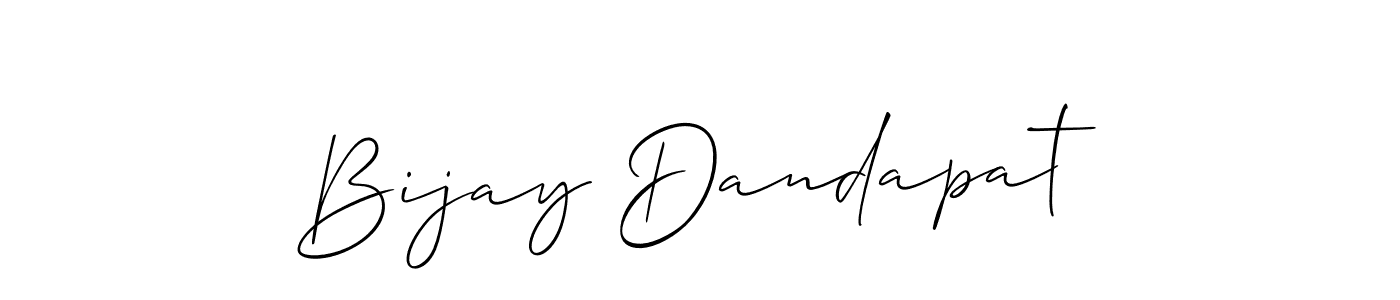 This is the best signature style for the Bijay Dandapat name. Also you like these signature font (Allison_Script). Mix name signature. Bijay Dandapat signature style 2 images and pictures png