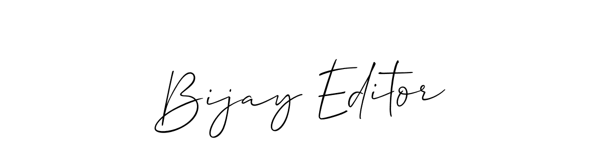 How to Draw Bijay Editor signature style? Allison_Script is a latest design signature styles for name Bijay Editor. Bijay Editor signature style 2 images and pictures png