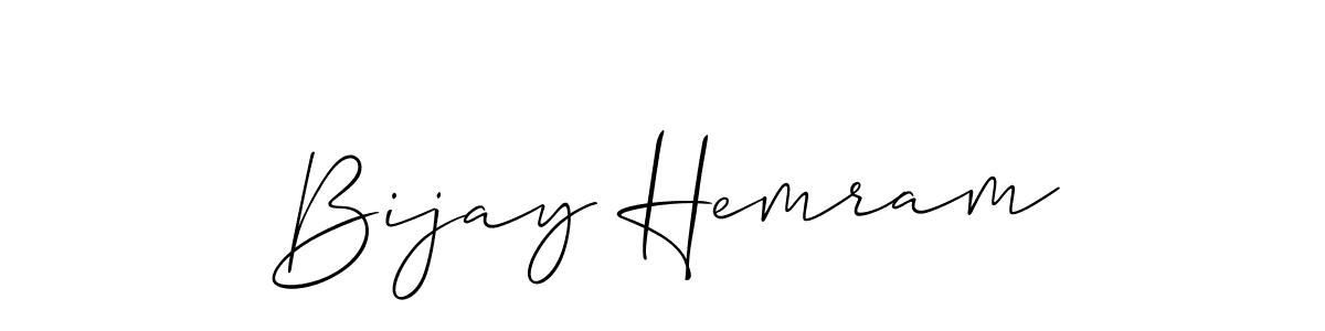 Allison_Script is a professional signature style that is perfect for those who want to add a touch of class to their signature. It is also a great choice for those who want to make their signature more unique. Get Bijay Hemram name to fancy signature for free. Bijay Hemram signature style 2 images and pictures png