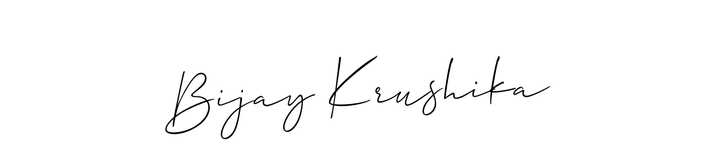 Make a beautiful signature design for name Bijay Krushika. Use this online signature maker to create a handwritten signature for free. Bijay Krushika signature style 2 images and pictures png