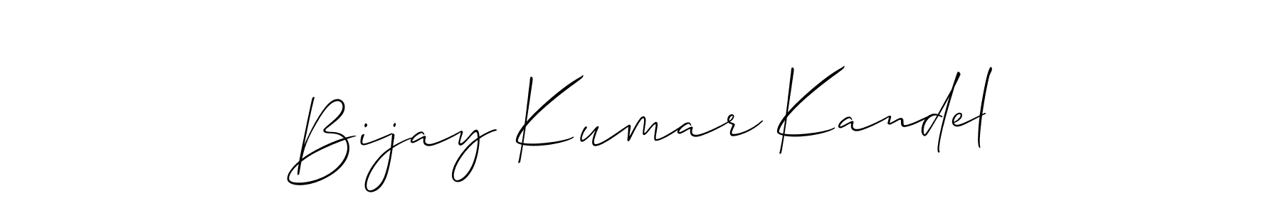 Create a beautiful signature design for name Bijay Kumar Kandel. With this signature (Allison_Script) fonts, you can make a handwritten signature for free. Bijay Kumar Kandel signature style 2 images and pictures png