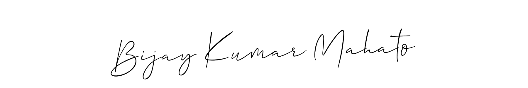 It looks lik you need a new signature style for name Bijay Kumar Mahato. Design unique handwritten (Allison_Script) signature with our free signature maker in just a few clicks. Bijay Kumar Mahato signature style 2 images and pictures png