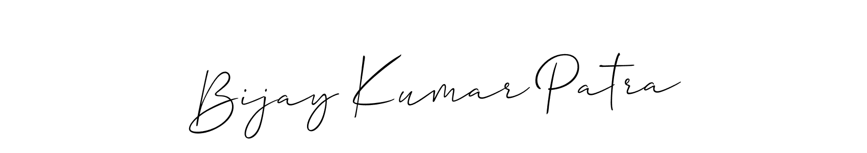 Similarly Allison_Script is the best handwritten signature design. Signature creator online .You can use it as an online autograph creator for name Bijay Kumar Patra. Bijay Kumar Patra signature style 2 images and pictures png