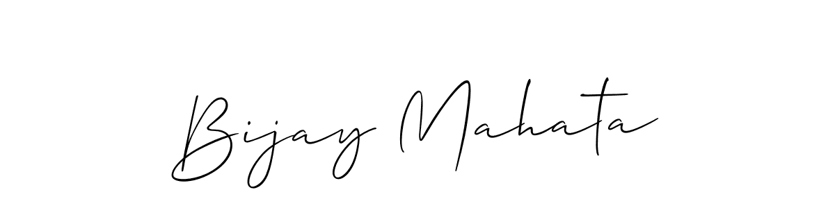 It looks lik you need a new signature style for name Bijay Mahata. Design unique handwritten (Allison_Script) signature with our free signature maker in just a few clicks. Bijay Mahata signature style 2 images and pictures png