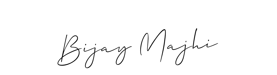 Also You can easily find your signature by using the search form. We will create Bijay Majhi name handwritten signature images for you free of cost using Allison_Script sign style. Bijay Majhi signature style 2 images and pictures png