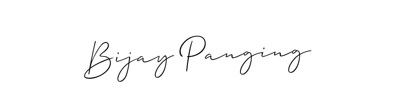 How to make Bijay Panging signature? Allison_Script is a professional autograph style. Create handwritten signature for Bijay Panging name. Bijay Panging signature style 2 images and pictures png