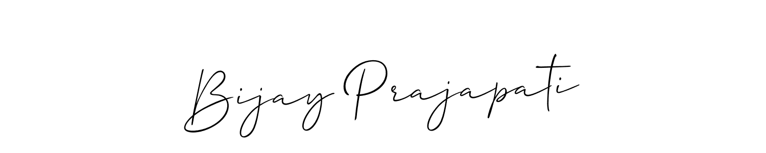 if you are searching for the best signature style for your name Bijay Prajapati. so please give up your signature search. here we have designed multiple signature styles  using Allison_Script. Bijay Prajapati signature style 2 images and pictures png