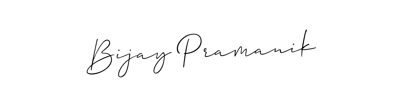 Make a beautiful signature design for name Bijay Pramanik. With this signature (Allison_Script) style, you can create a handwritten signature for free. Bijay Pramanik signature style 2 images and pictures png