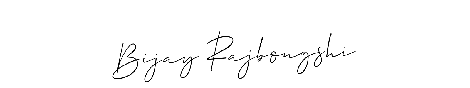 Also we have Bijay Rajbongshi name is the best signature style. Create professional handwritten signature collection using Allison_Script autograph style. Bijay Rajbongshi signature style 2 images and pictures png