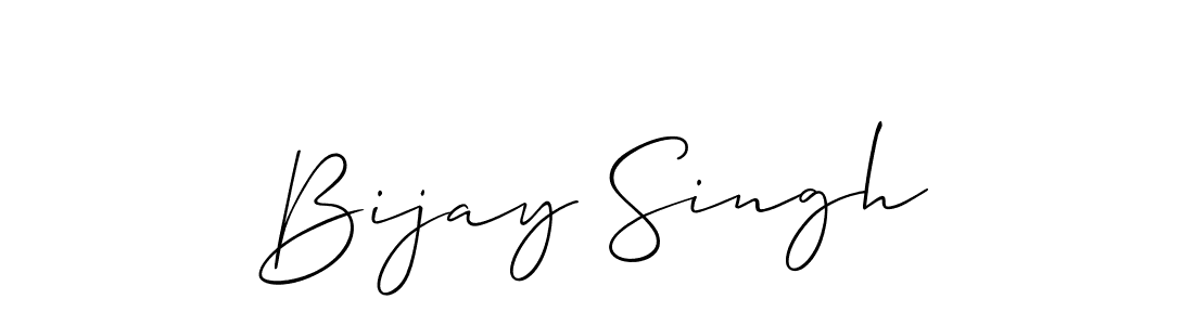 How to make Bijay Singh name signature. Use Allison_Script style for creating short signs online. This is the latest handwritten sign. Bijay Singh signature style 2 images and pictures png