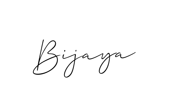 Design your own signature with our free online signature maker. With this signature software, you can create a handwritten (Allison_Script) signature for name Bijaya. Bijaya signature style 2 images and pictures png