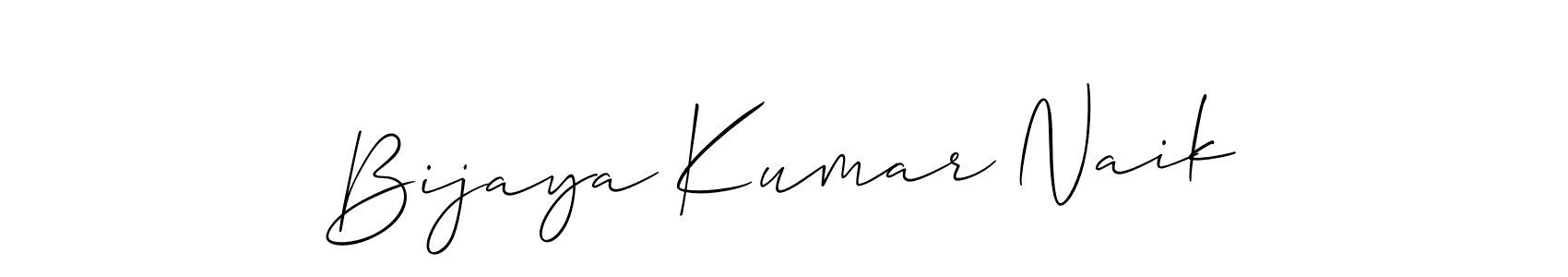You should practise on your own different ways (Allison_Script) to write your name (Bijaya Kumar Naik) in signature. don't let someone else do it for you. Bijaya Kumar Naik signature style 2 images and pictures png