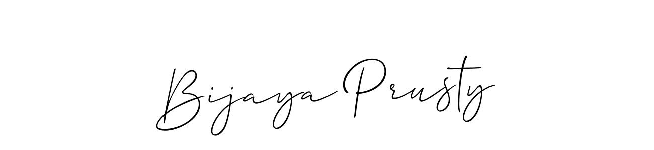 It looks lik you need a new signature style for name Bijaya Prusty. Design unique handwritten (Allison_Script) signature with our free signature maker in just a few clicks. Bijaya Prusty signature style 2 images and pictures png