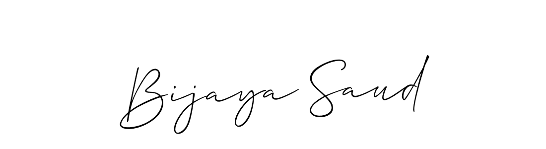 if you are searching for the best signature style for your name Bijaya Saud. so please give up your signature search. here we have designed multiple signature styles  using Allison_Script. Bijaya Saud signature style 2 images and pictures png