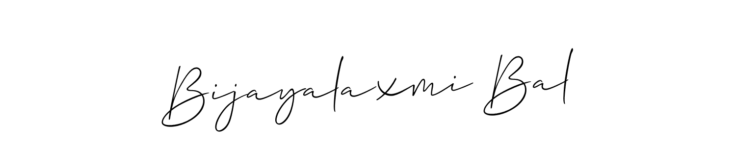 Design your own signature with our free online signature maker. With this signature software, you can create a handwritten (Allison_Script) signature for name Bijayalaxmi Bal. Bijayalaxmi Bal signature style 2 images and pictures png