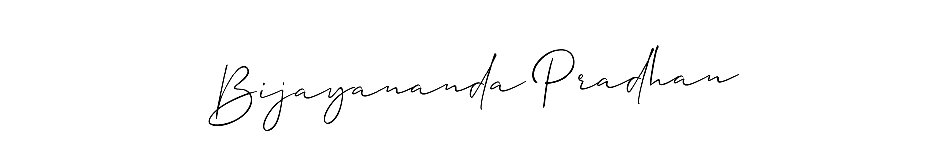 Also we have Bijayananda Pradhan name is the best signature style. Create professional handwritten signature collection using Allison_Script autograph style. Bijayananda Pradhan signature style 2 images and pictures png