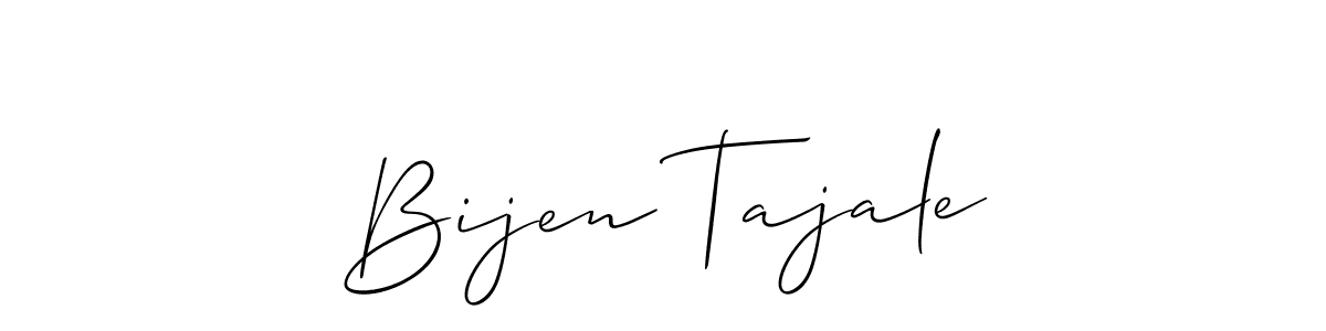 Bijen Tajale stylish signature style. Best Handwritten Sign (Allison_Script) for my name. Handwritten Signature Collection Ideas for my name Bijen Tajale. Bijen Tajale signature style 2 images and pictures png