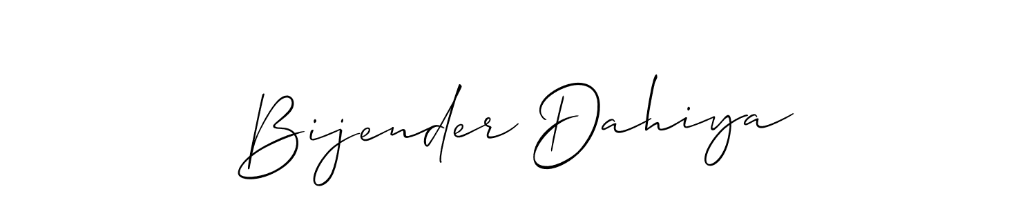 How to Draw Bijender Dahiya signature style? Allison_Script is a latest design signature styles for name Bijender Dahiya. Bijender Dahiya signature style 2 images and pictures png