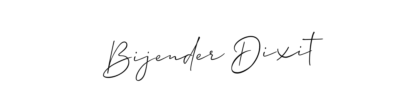 Also we have Bijender Dixit name is the best signature style. Create professional handwritten signature collection using Allison_Script autograph style. Bijender Dixit signature style 2 images and pictures png