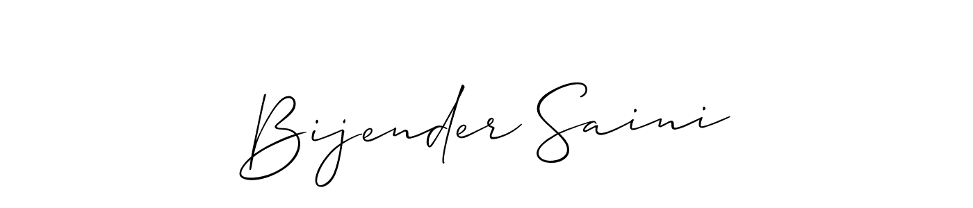 Best and Professional Signature Style for Bijender Saini. Allison_Script Best Signature Style Collection. Bijender Saini signature style 2 images and pictures png