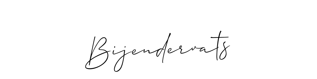 It looks lik you need a new signature style for name Bijendervats. Design unique handwritten (Allison_Script) signature with our free signature maker in just a few clicks. Bijendervats signature style 2 images and pictures png