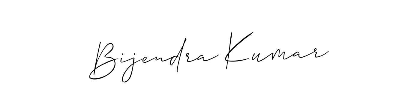 It looks lik you need a new signature style for name Bijendra Kumar. Design unique handwritten (Allison_Script) signature with our free signature maker in just a few clicks. Bijendra Kumar signature style 2 images and pictures png