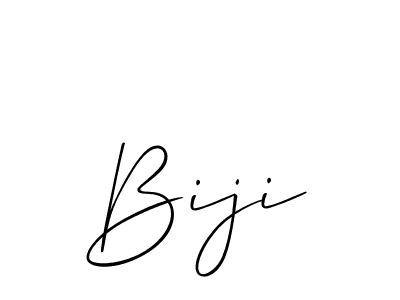 Use a signature maker to create a handwritten signature online. With this signature software, you can design (Allison_Script) your own signature for name Biji. Biji signature style 2 images and pictures png