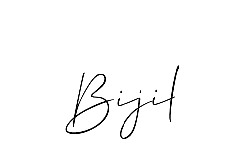 It looks lik you need a new signature style for name Bijil. Design unique handwritten (Allison_Script) signature with our free signature maker in just a few clicks. Bijil signature style 2 images and pictures png