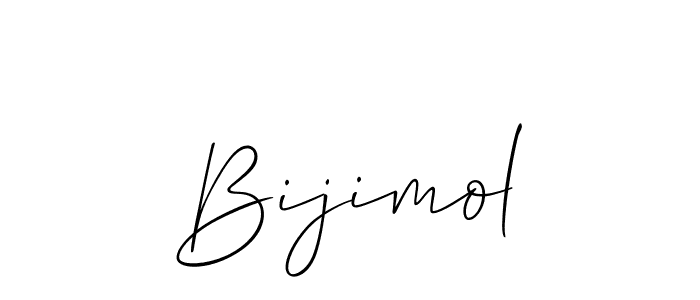 Also we have Bijimol name is the best signature style. Create professional handwritten signature collection using Allison_Script autograph style. Bijimol signature style 2 images and pictures png