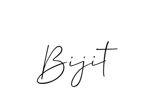 Use a signature maker to create a handwritten signature online. With this signature software, you can design (Allison_Script) your own signature for name Bijit. Bijit signature style 2 images and pictures png