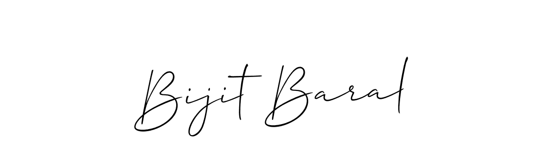 How to Draw Bijit Baral signature style? Allison_Script is a latest design signature styles for name Bijit Baral. Bijit Baral signature style 2 images and pictures png