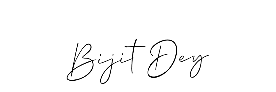 How to make Bijit Dey name signature. Use Allison_Script style for creating short signs online. This is the latest handwritten sign. Bijit Dey signature style 2 images and pictures png