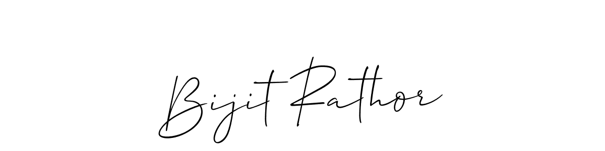 Create a beautiful signature design for name Bijit Rathor. With this signature (Allison_Script) fonts, you can make a handwritten signature for free. Bijit Rathor signature style 2 images and pictures png