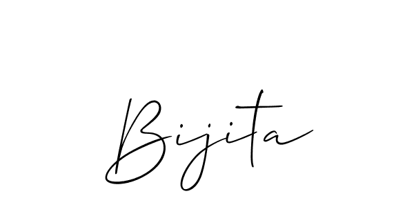 Design your own signature with our free online signature maker. With this signature software, you can create a handwritten (Allison_Script) signature for name Bijita. Bijita signature style 2 images and pictures png