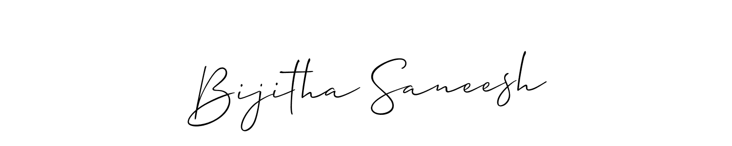 Best and Professional Signature Style for Bijitha Saneesh. Allison_Script Best Signature Style Collection. Bijitha Saneesh signature style 2 images and pictures png