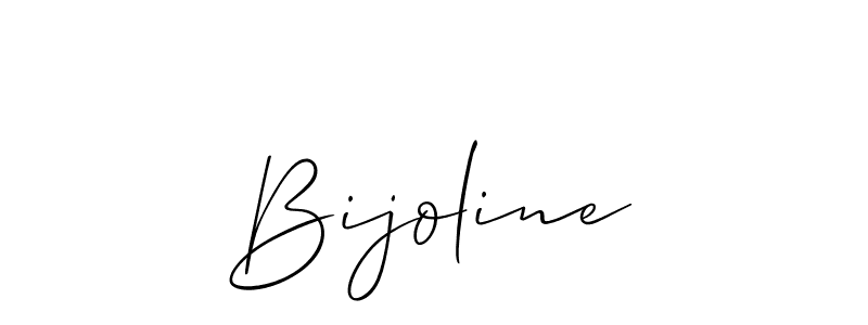 How to make Bijoline signature? Allison_Script is a professional autograph style. Create handwritten signature for Bijoline name. Bijoline signature style 2 images and pictures png
