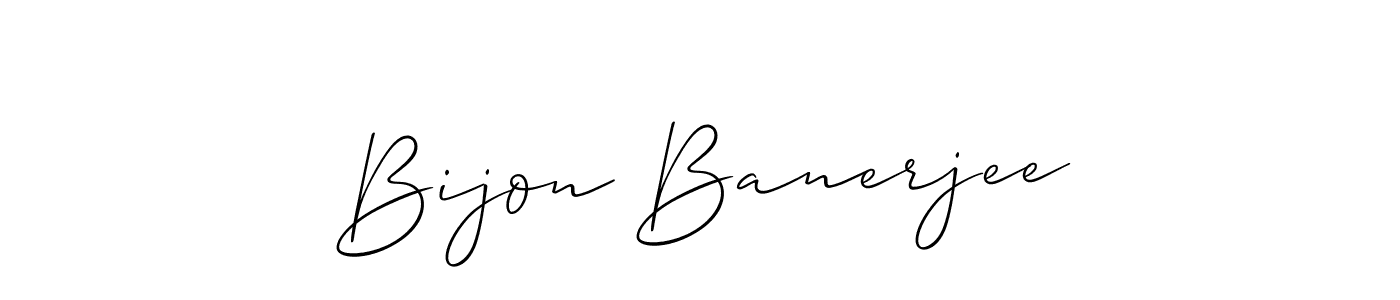 How to Draw Bijon Banerjee signature style? Allison_Script is a latest design signature styles for name Bijon Banerjee. Bijon Banerjee signature style 2 images and pictures png
