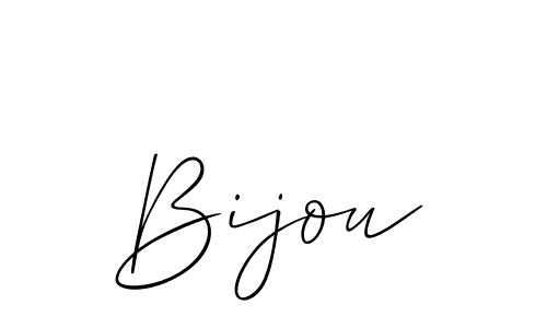 if you are searching for the best signature style for your name Bijou. so please give up your signature search. here we have designed multiple signature styles  using Allison_Script. Bijou signature style 2 images and pictures png