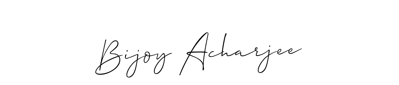 Similarly Allison_Script is the best handwritten signature design. Signature creator online .You can use it as an online autograph creator for name Bijoy Acharjee. Bijoy Acharjee signature style 2 images and pictures png