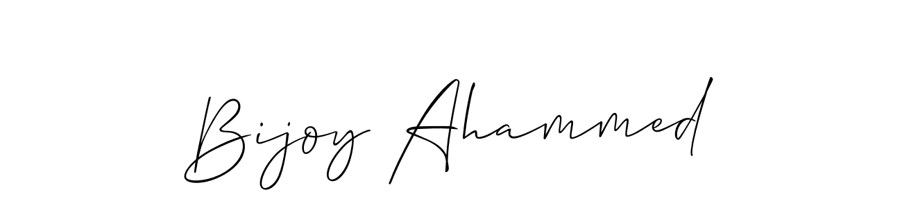 Also we have Bijoy Ahammed name is the best signature style. Create professional handwritten signature collection using Allison_Script autograph style. Bijoy Ahammed signature style 2 images and pictures png