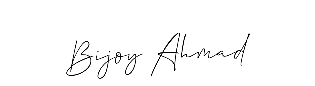 How to make Bijoy Ahmad name signature. Use Allison_Script style for creating short signs online. This is the latest handwritten sign. Bijoy Ahmad signature style 2 images and pictures png