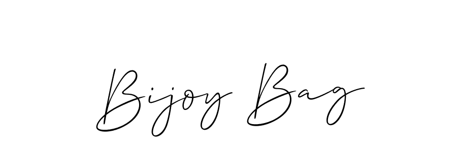 Allison_Script is a professional signature style that is perfect for those who want to add a touch of class to their signature. It is also a great choice for those who want to make their signature more unique. Get Bijoy Bag name to fancy signature for free. Bijoy Bag signature style 2 images and pictures png
