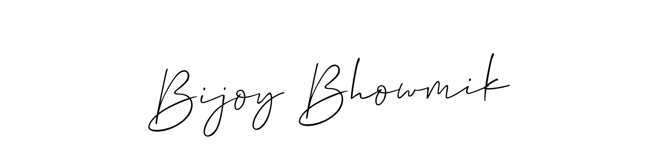 Allison_Script is a professional signature style that is perfect for those who want to add a touch of class to their signature. It is also a great choice for those who want to make their signature more unique. Get Bijoy Bhowmik name to fancy signature for free. Bijoy Bhowmik signature style 2 images and pictures png