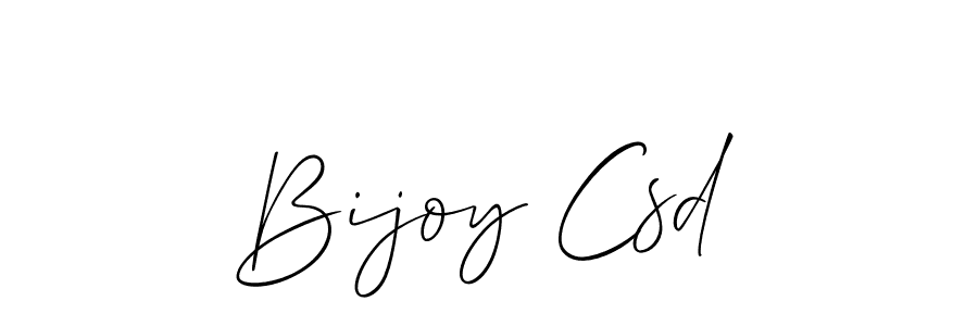 if you are searching for the best signature style for your name Bijoy Csd. so please give up your signature search. here we have designed multiple signature styles  using Allison_Script. Bijoy Csd signature style 2 images and pictures png