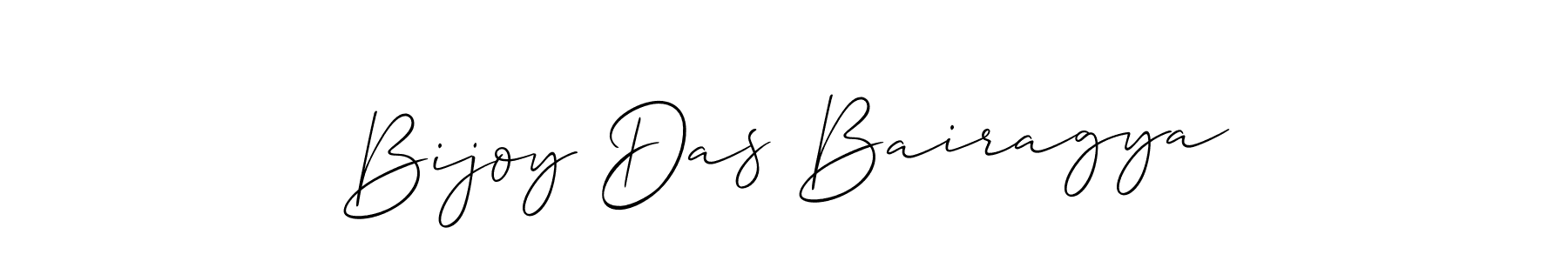 Create a beautiful signature design for name Bijoy Das Bairagya. With this signature (Allison_Script) fonts, you can make a handwritten signature for free. Bijoy Das Bairagya signature style 2 images and pictures png