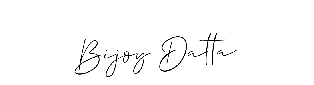 You should practise on your own different ways (Allison_Script) to write your name (Bijoy Datta) in signature. don't let someone else do it for you. Bijoy Datta signature style 2 images and pictures png