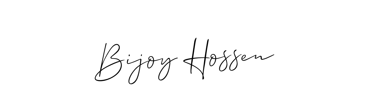 It looks lik you need a new signature style for name Bijoy Hossen. Design unique handwritten (Allison_Script) signature with our free signature maker in just a few clicks. Bijoy Hossen signature style 2 images and pictures png