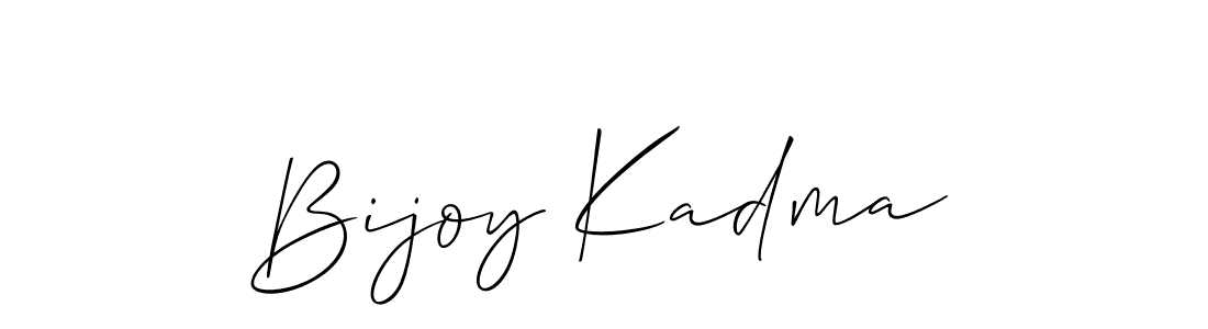 Create a beautiful signature design for name Bijoy Kadma. With this signature (Allison_Script) fonts, you can make a handwritten signature for free. Bijoy Kadma signature style 2 images and pictures png